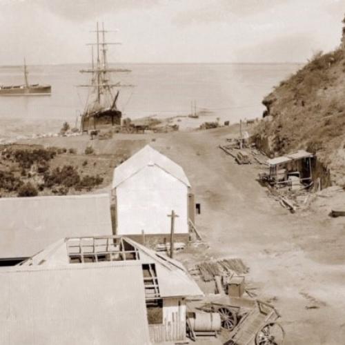 First image taken of Fort Hill Wharf. 