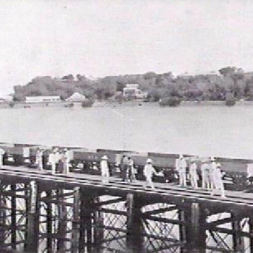 Loading East Arm Wharf. 
