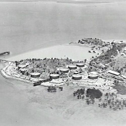 Aerial Image Fort Hill Wharf.