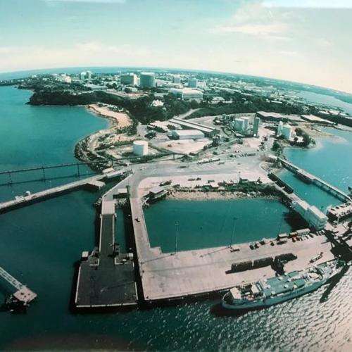 Aerial Image Fort Hill Wharf development.